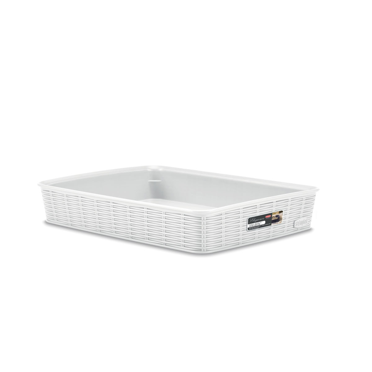 STEFANPLAST Elegance 30950 Úložný koš L, bílý