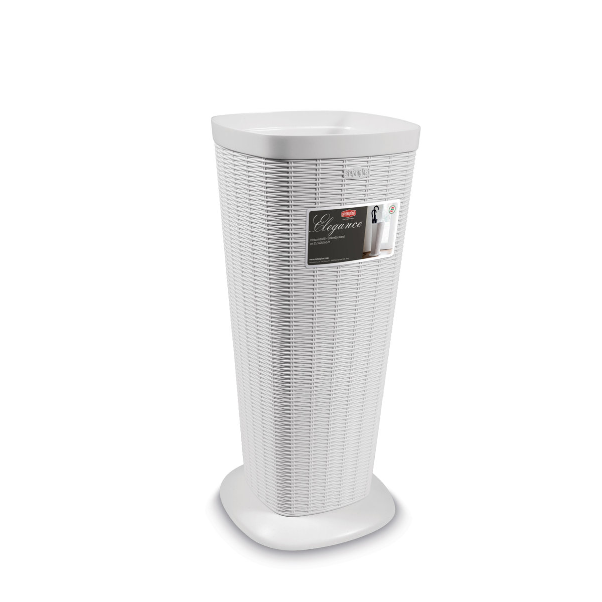 STEFANPLAST Stojan na deštníky, bílý