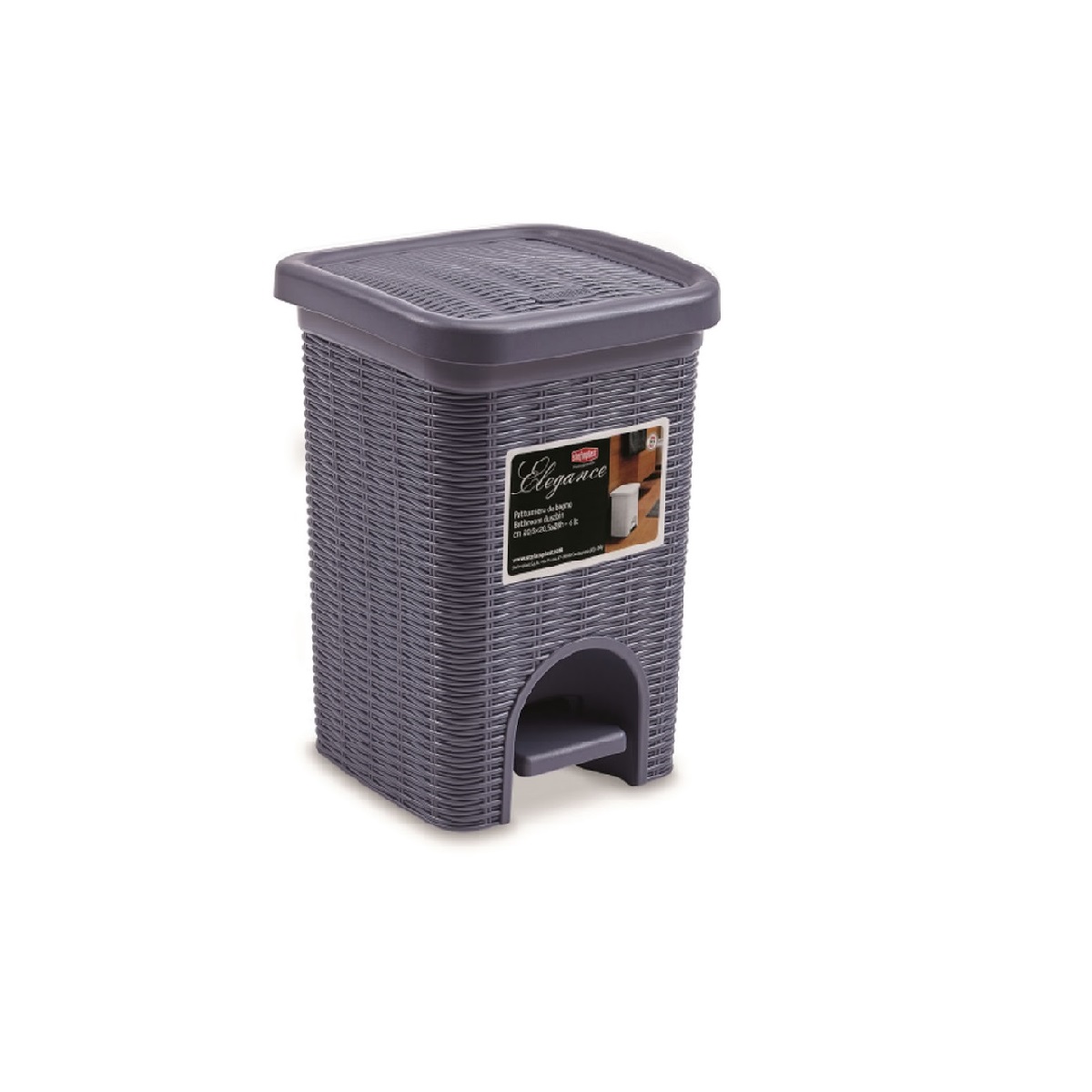 STEFANPLAST Odpadkový koš do koupelny Elegance 6l, modrý