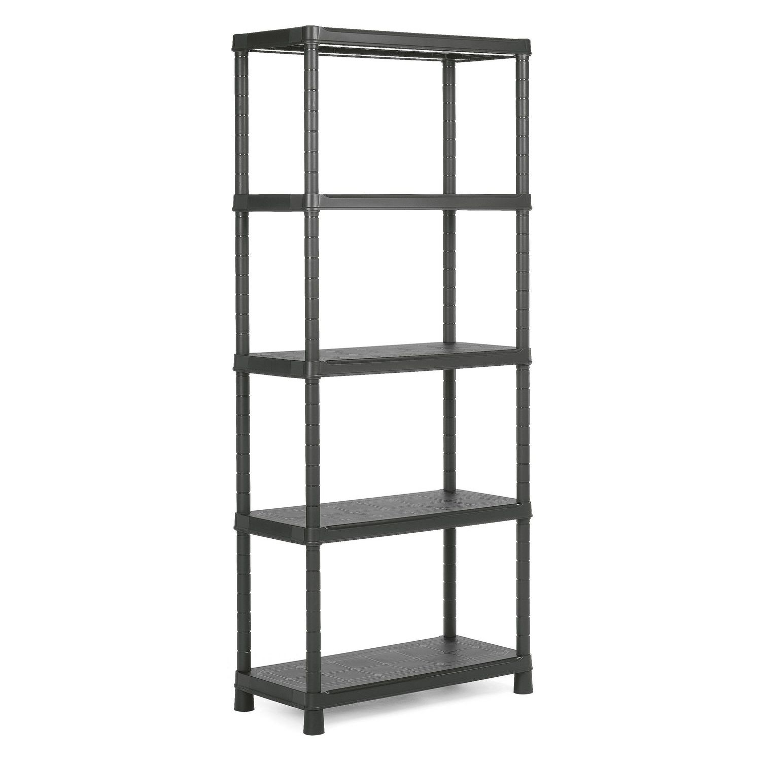 KIS-KETER Tribac 009504BK Regál Plus, 5 polic, šířka 80 cm