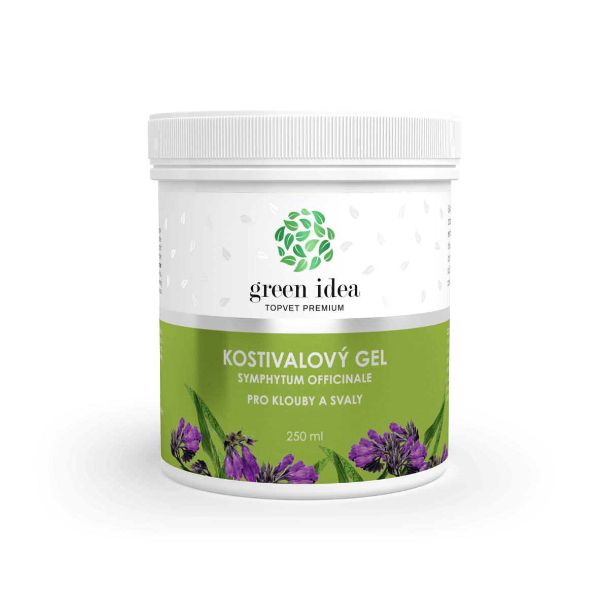 Green idea Kostivalový masážní gel 250 ml