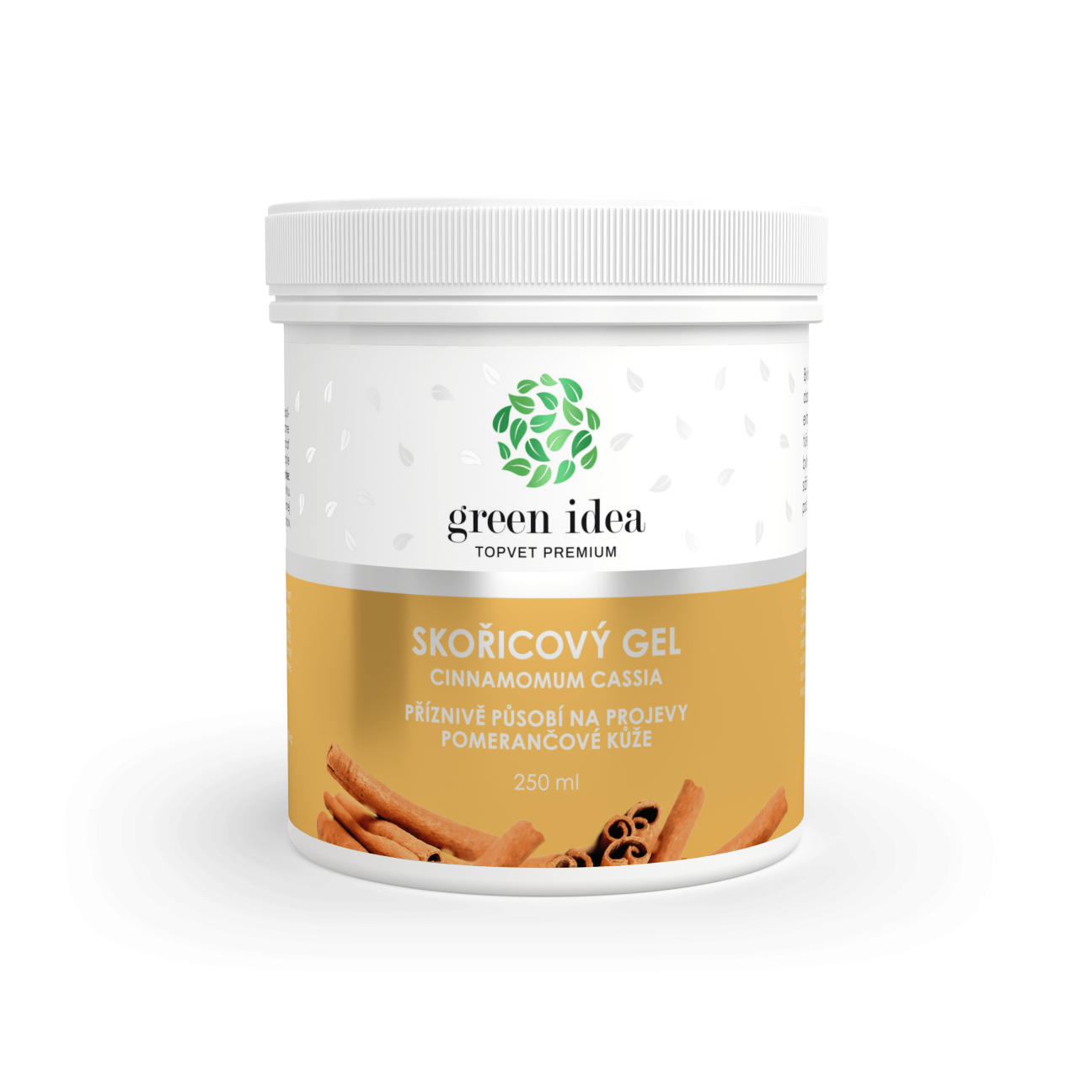Green idea Skořicový masážní gel 250 ml