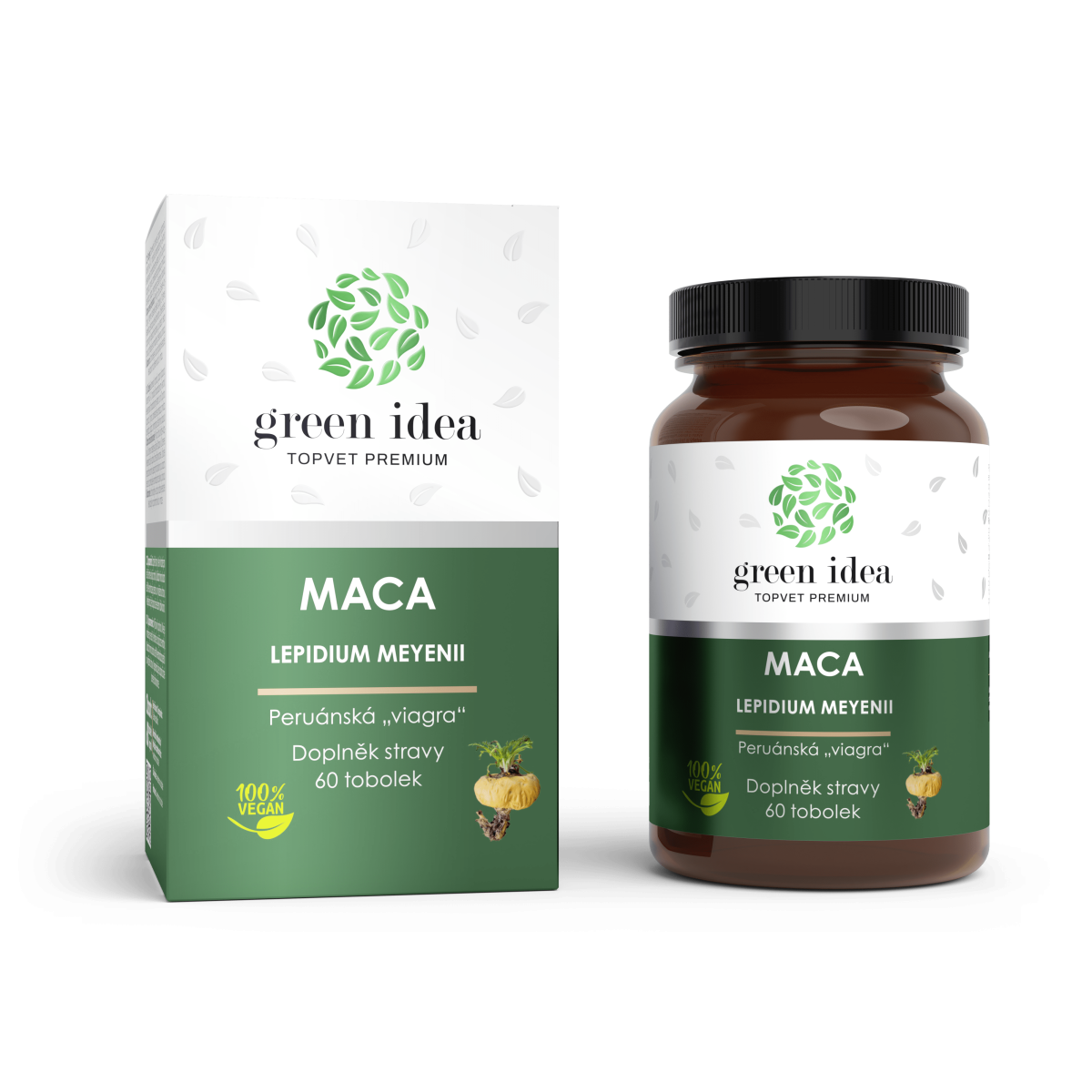 Green idea Maca - tobolky 60 ks