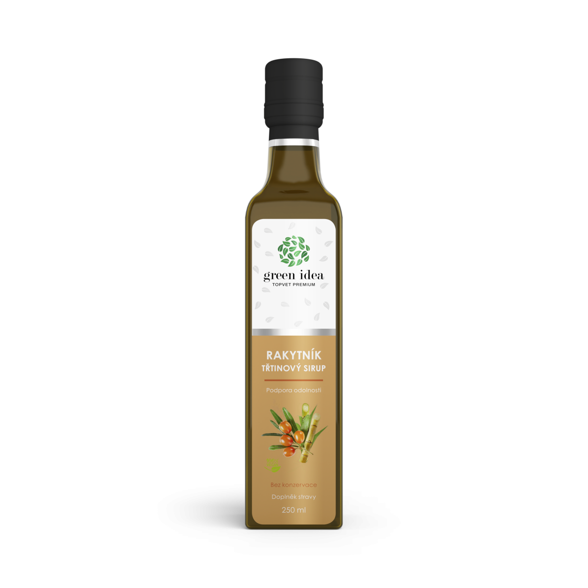 Green idea Rakytníkový sirup - třtinový 250 ml