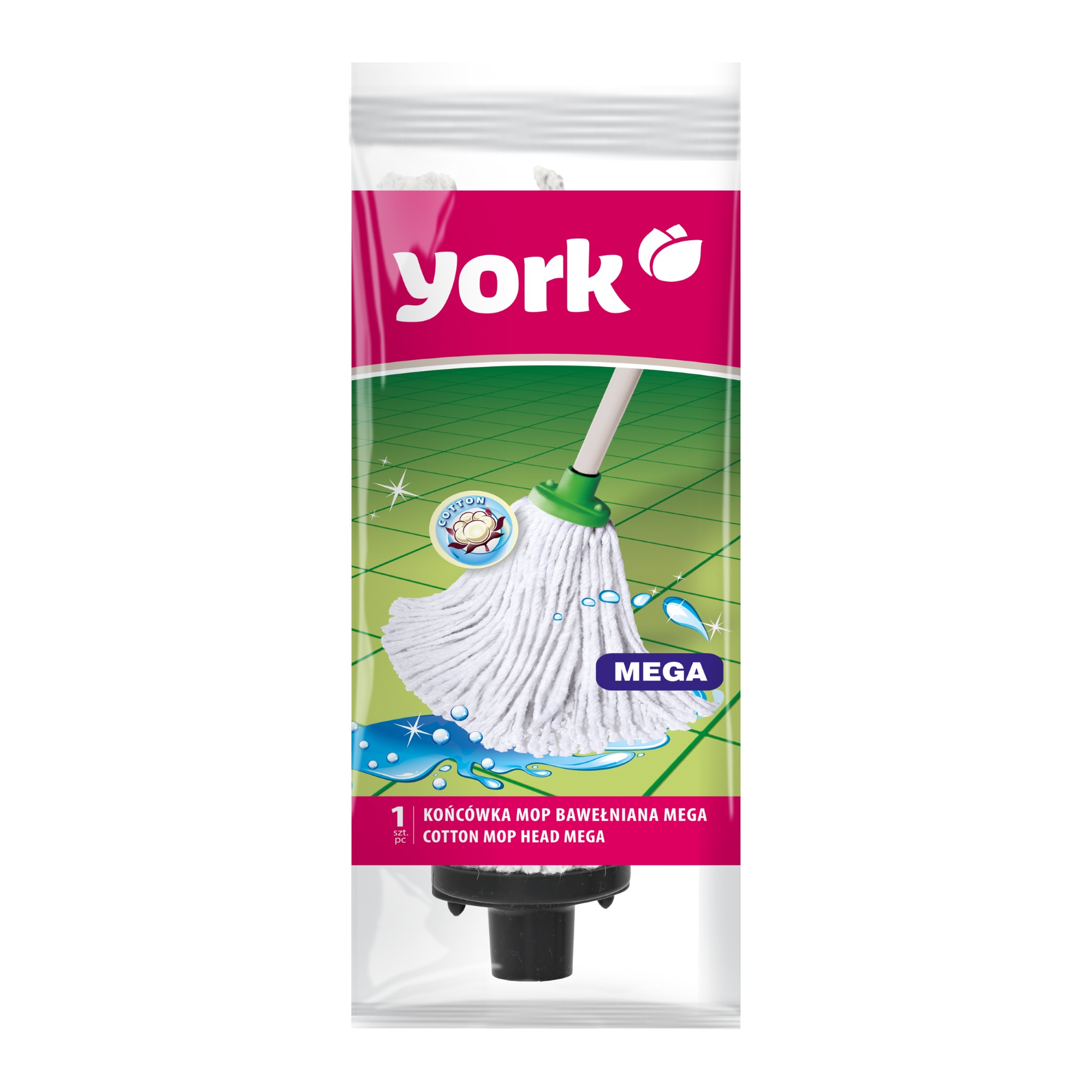 YORK Bavlněná hlavice mopu MEGA