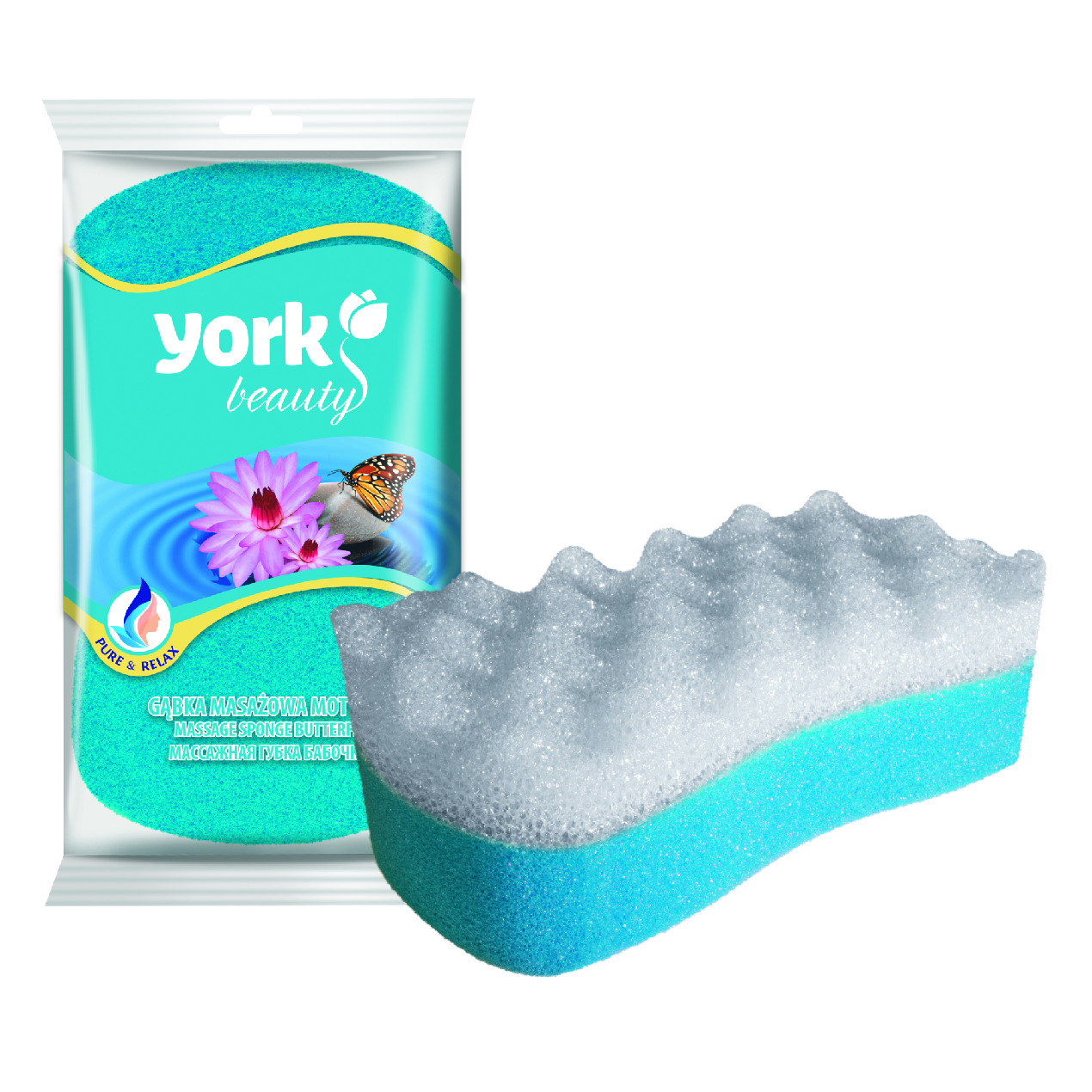 YORK Masážní houba MOTÝL