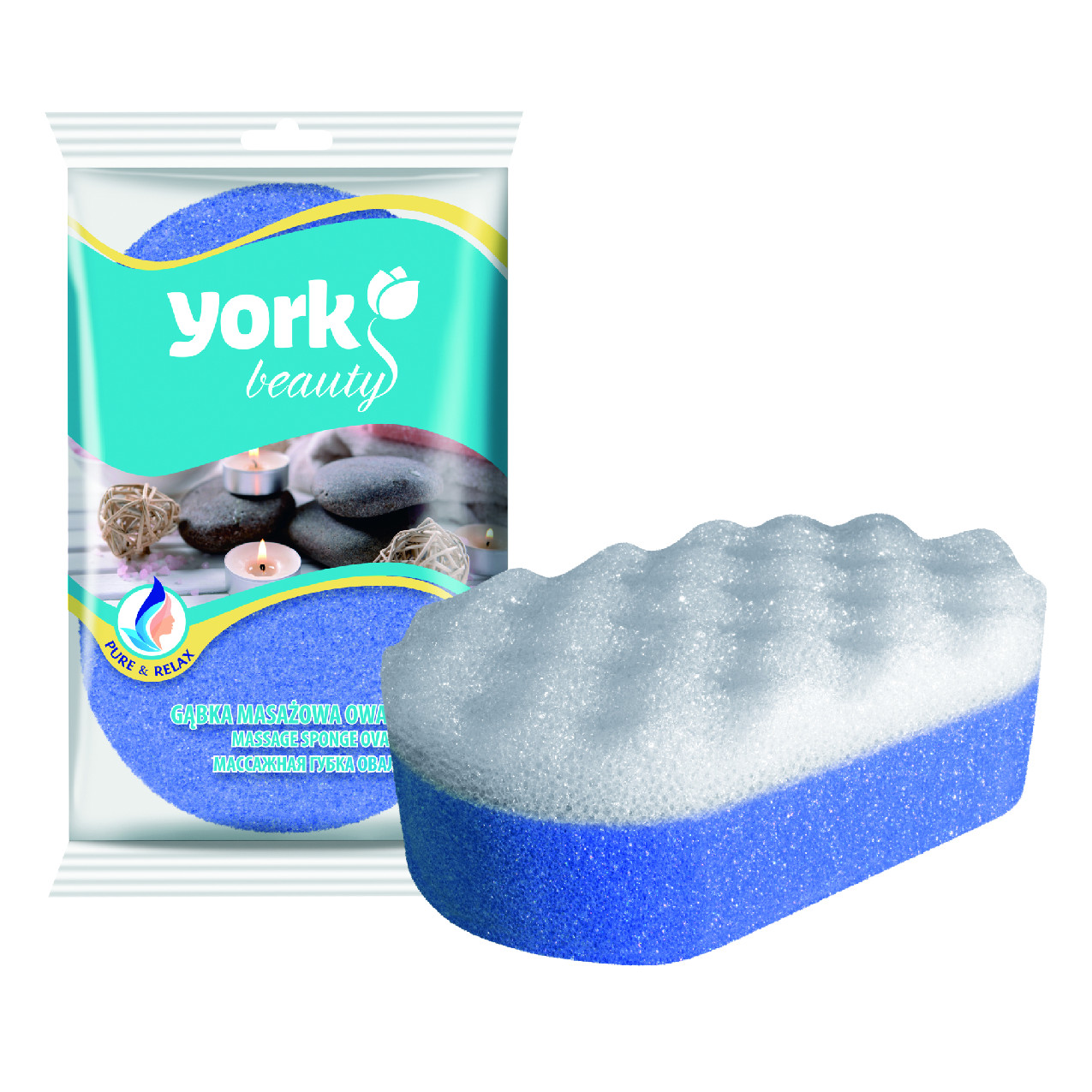 YORK Masážní houba OVÁL