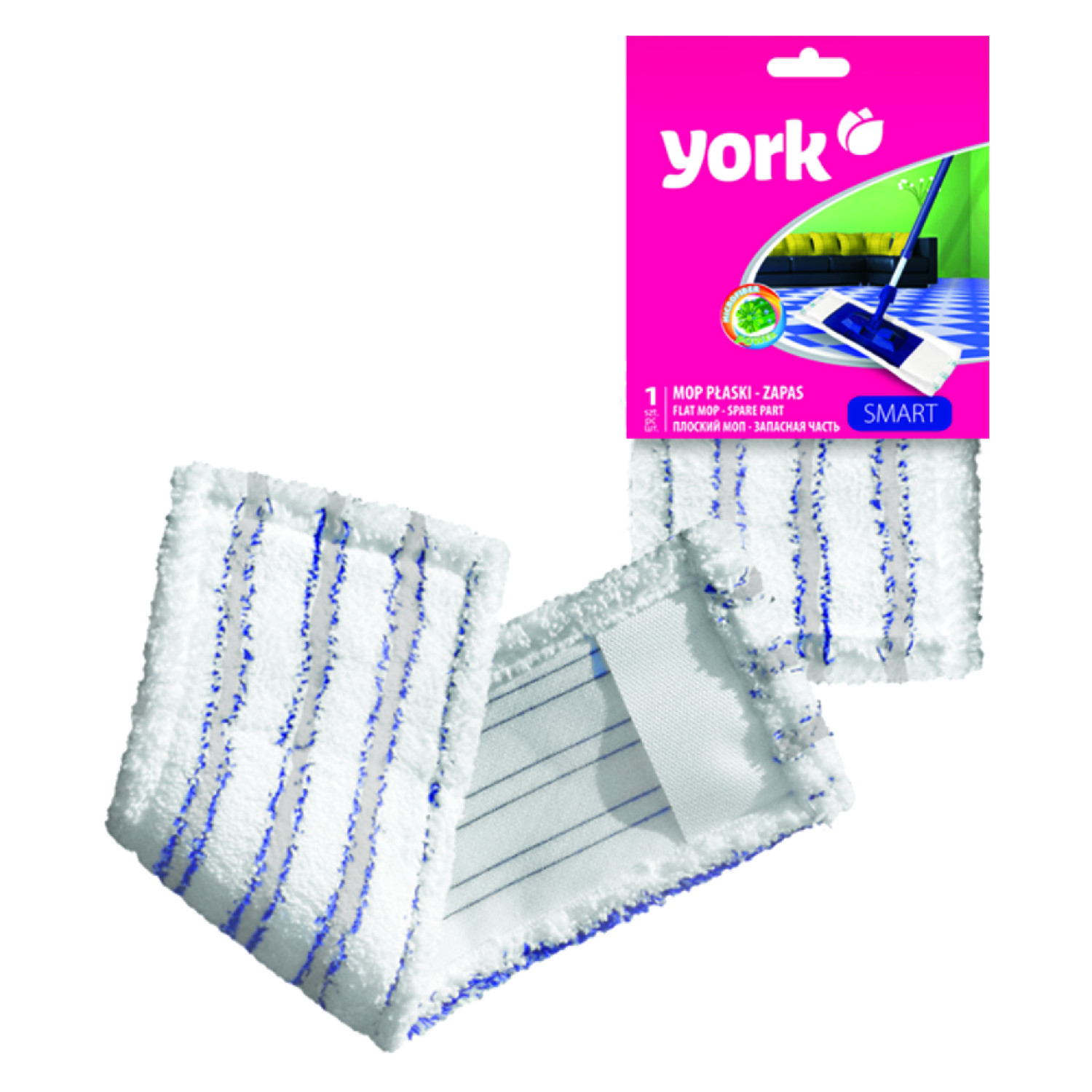 YORK Náhradní návlek na plochý mop SMART