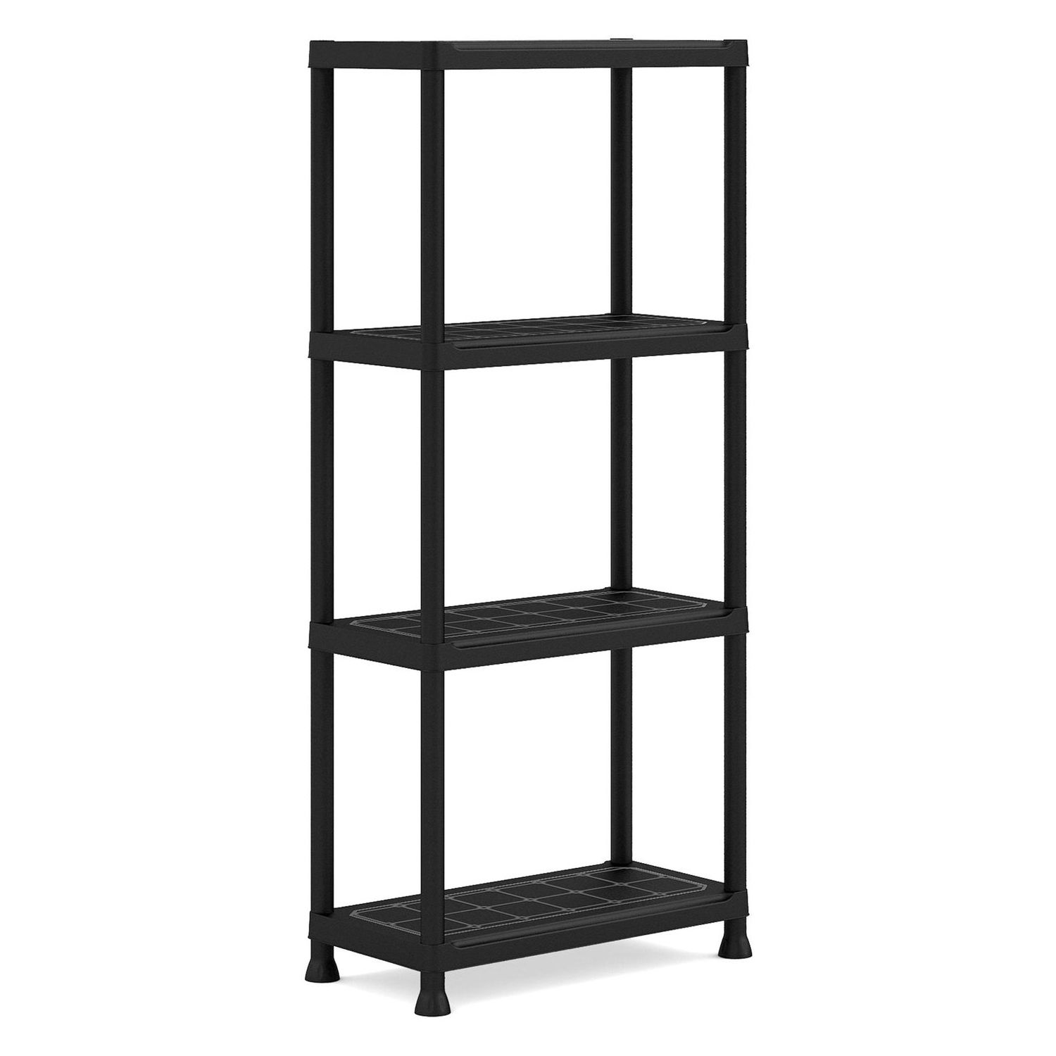 KIS-KETER Tribac 009503BK Regál Plus, 4 police, šířka 60 cm