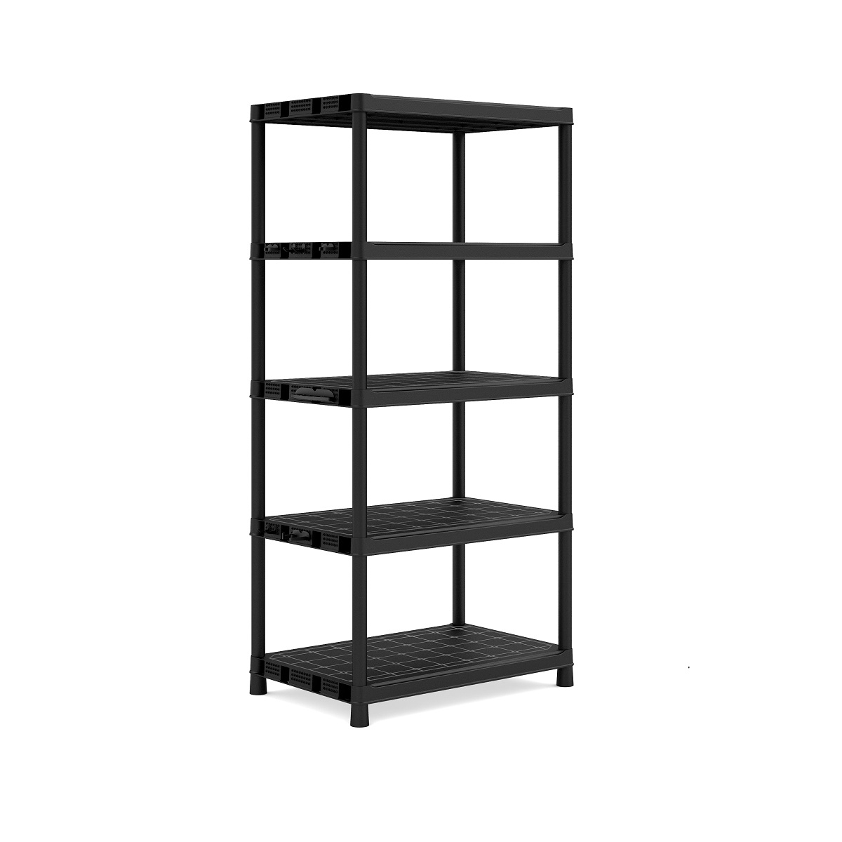 KIS-KETER Tribac 009505BK Regál Plus XL, 5 polic, šířka 90 cm