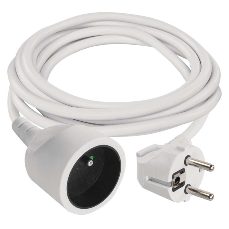 EMOS Prodlužovací kabel - spojka, 3m, bílý