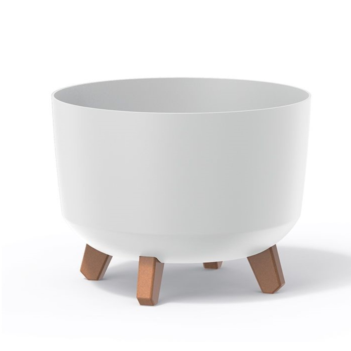 PROSPERPLAST Květináč GRACIA 33,9cm bílý