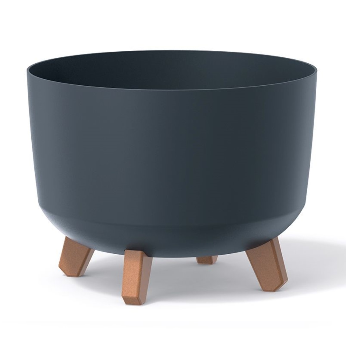 PROSPERPLAST Květináč GRACIA 33,9cm antracit