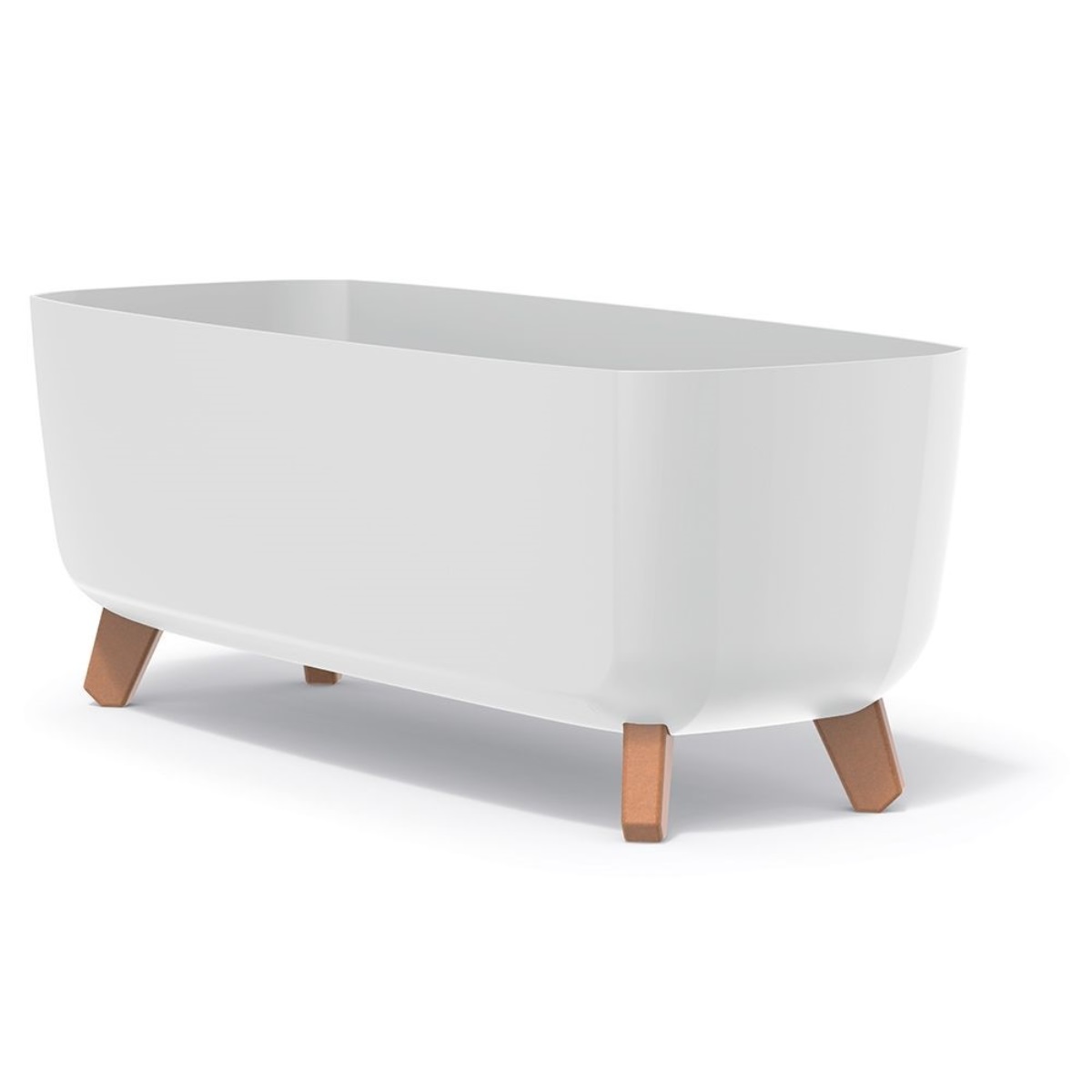 PROSPERPLAST Květináč GRACIA CASE 58cm bílý