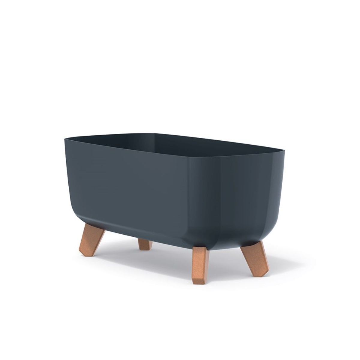 PROSPERPLAST Květináč GRACIA CASE 39cm antracit