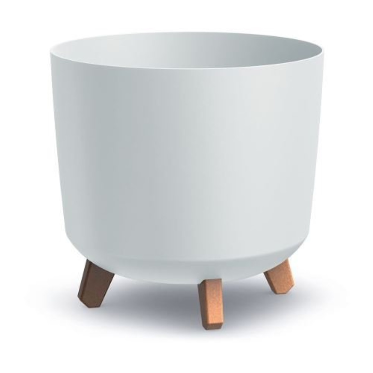 PROSPERPLAST Květináč GRACIA TUBUS 29,8cm bílý