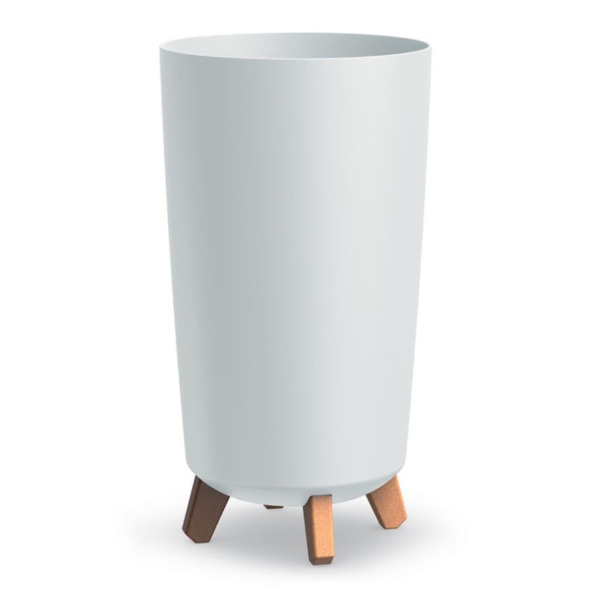 PROSPERPLAST Květináč GRACIA TUBUS SLIM 23,9cm bílý