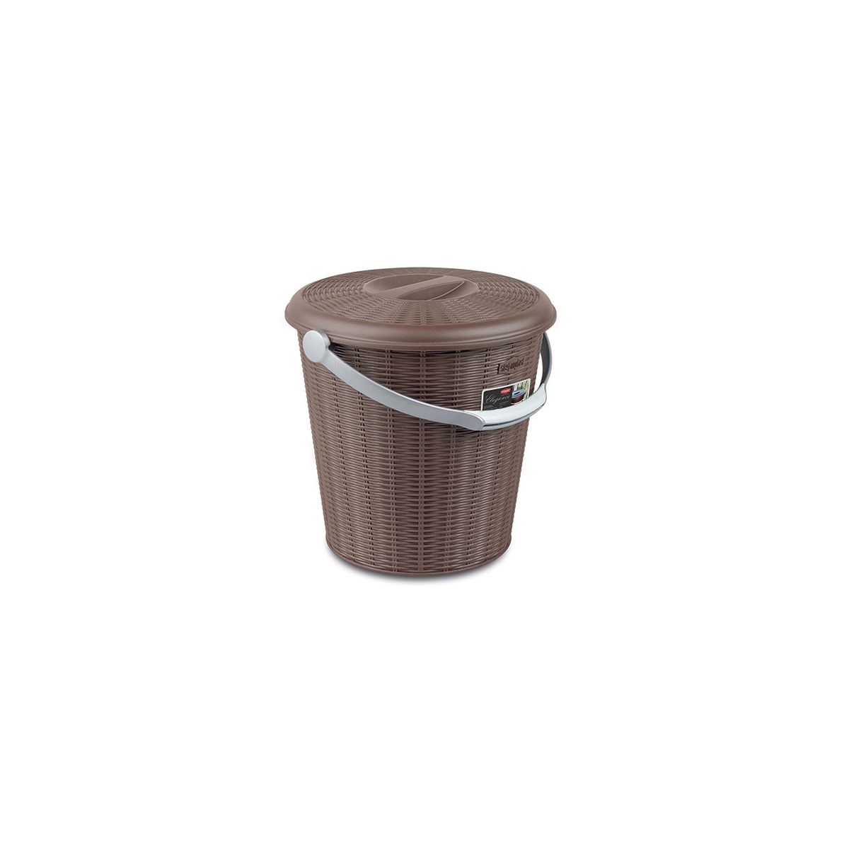 STEFANPLAST Odpadkový koš Elegance 10 l, s víkem, šedý
