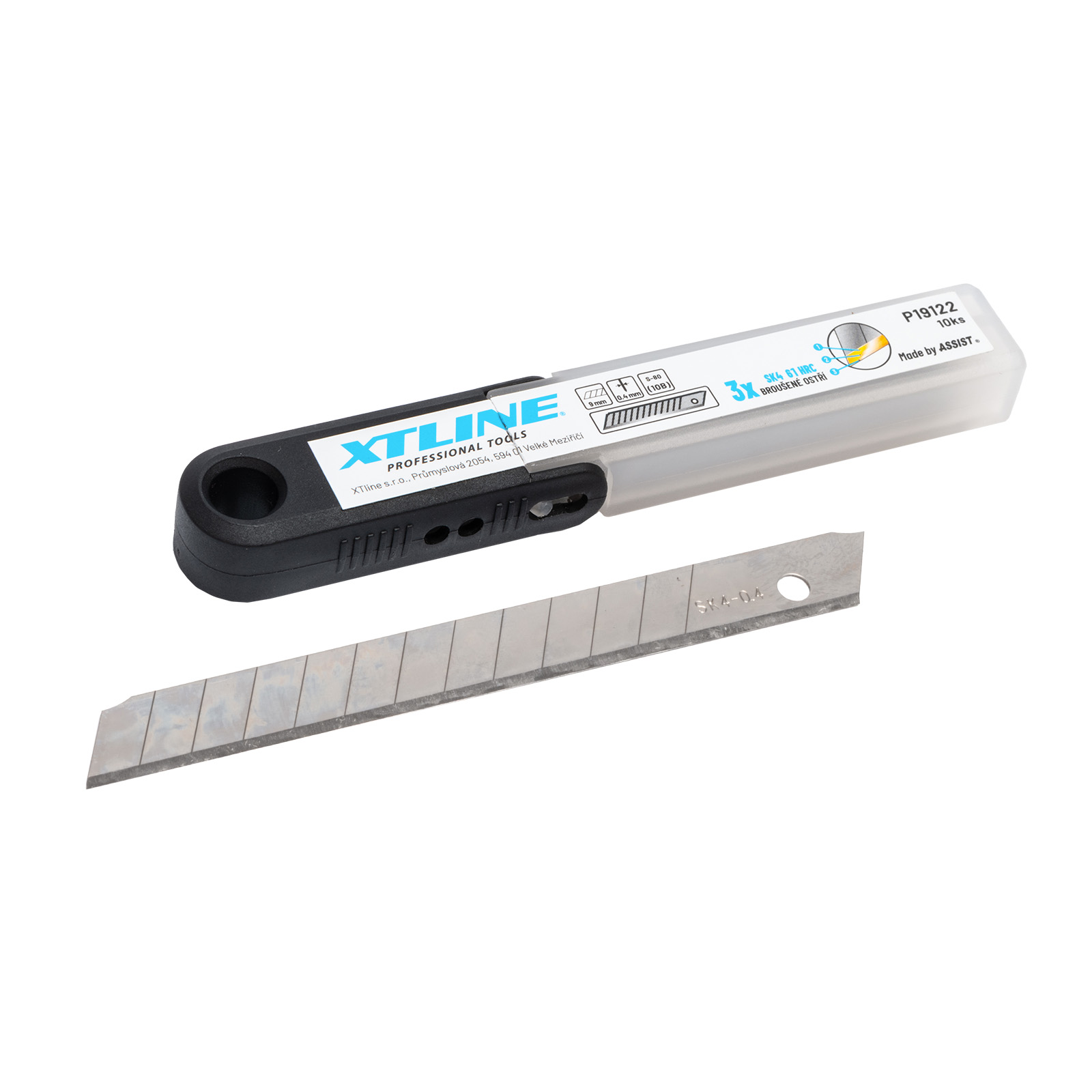XTLINE Náhradní čepele | SK4, 9 mm, 0,4 mm (1bal/10ks)
