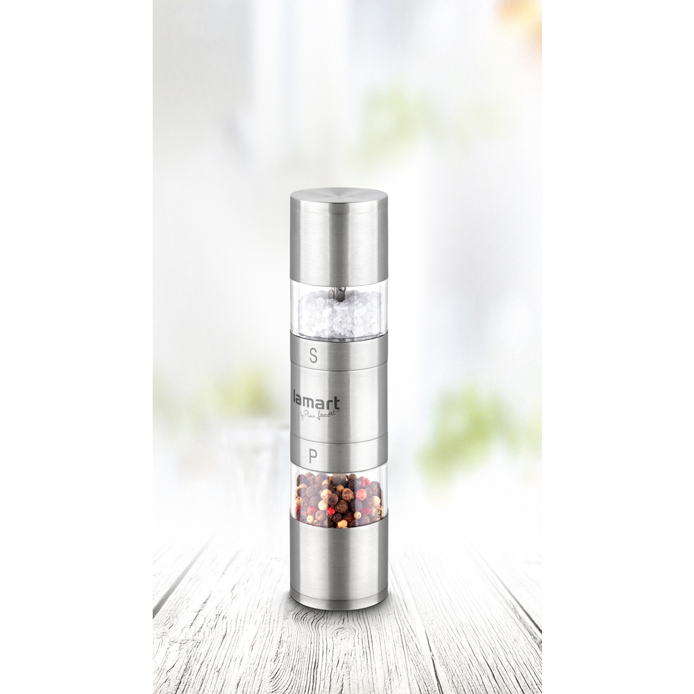 Mlýnek, nerez, 2 x 40 ml, LAMART TUBE LT7013