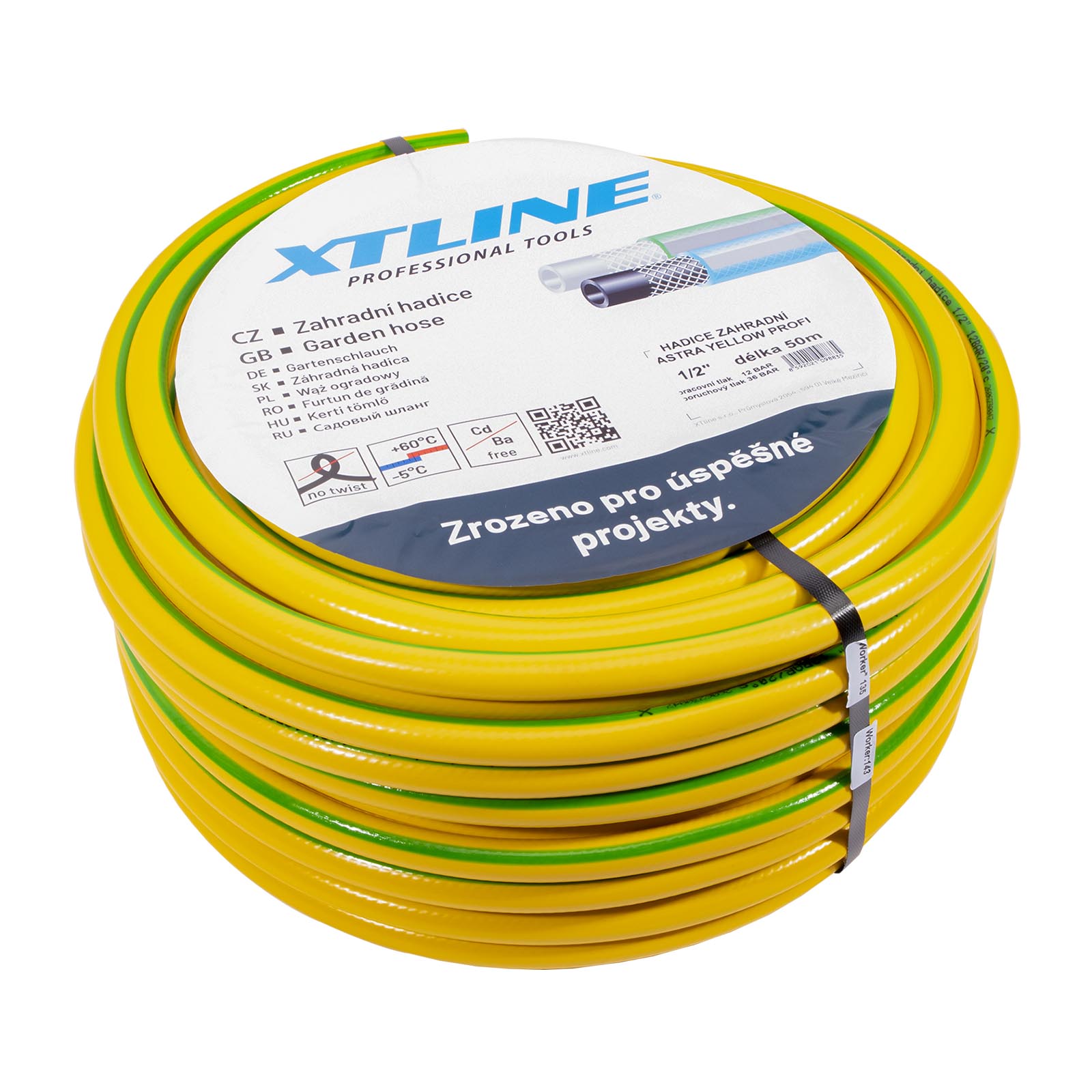 XTLINE Hadice zahradní Astra Yellow PROFI | 1" 50 m