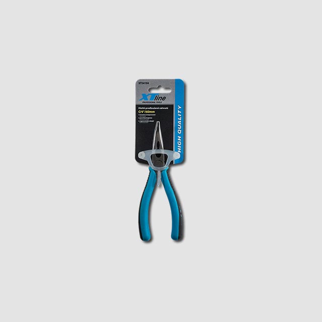 XTLINE Kleště prodloužené zahnuté softgrip | 160 mm