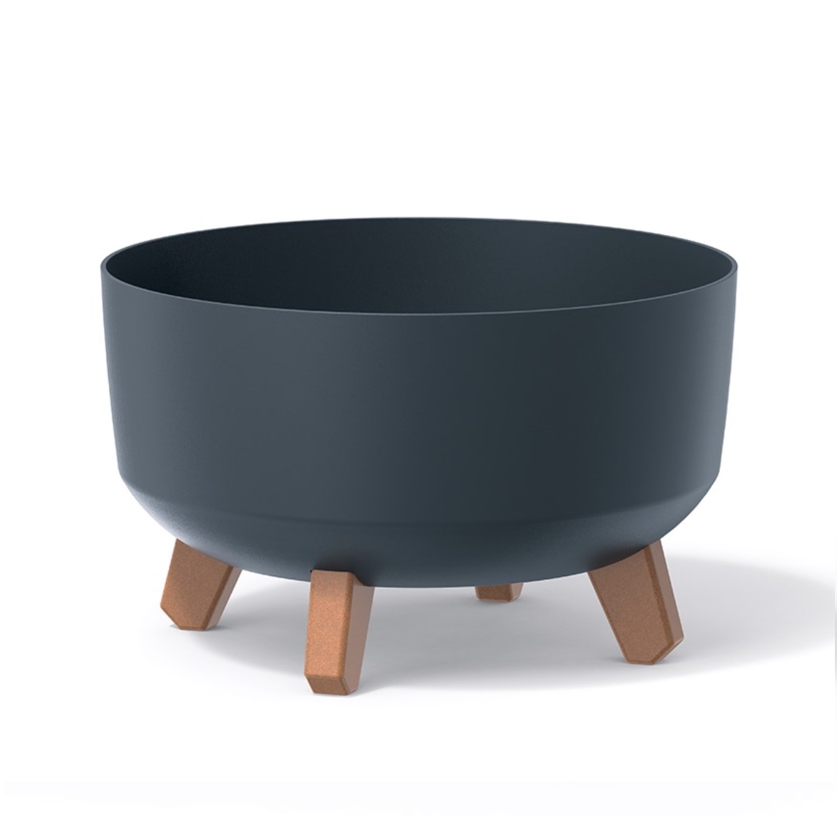 PROSPERPLAST Květináč GRACIA LOW 38cm antracit