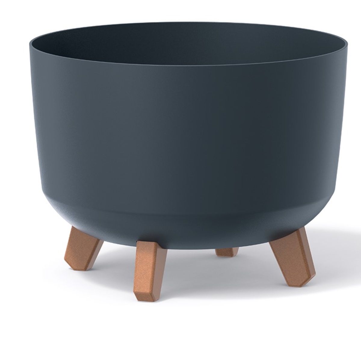 PROSPERPLAST Květináč GRACIA STANDARD 23,5 cm antracit