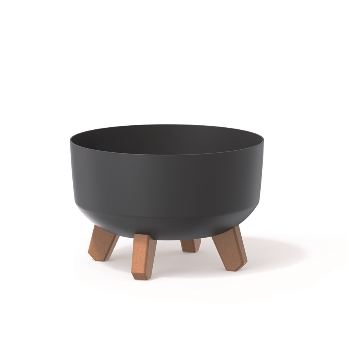 PROSPERPLAST Květináč GRACIA LOW 23,5 cm antracit