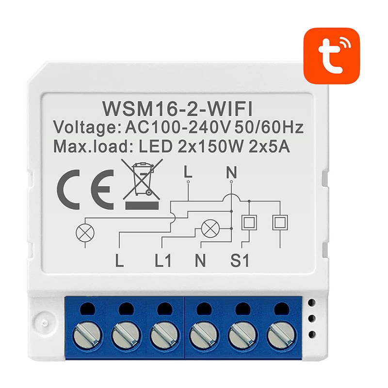 Levně Chytrý spínací modul WiFi Avatto WSM16-W2 TUYA