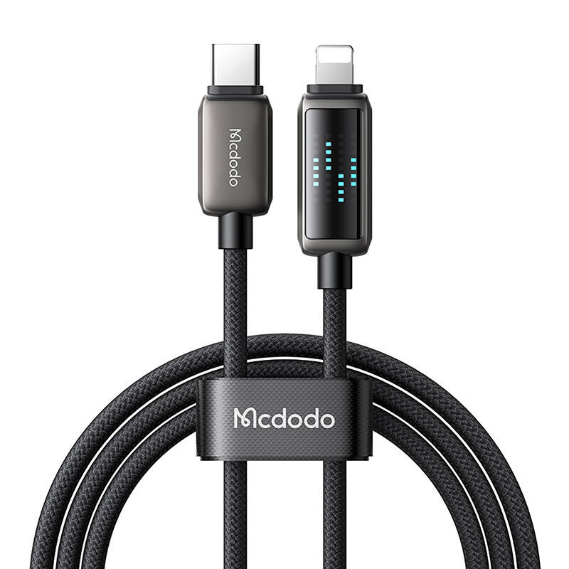 Levně Mcdodo CA-2630 USB-C to Lightning kabel, 36W, LED display, 1.2m