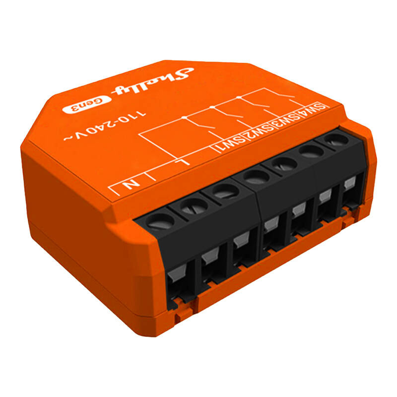 Shelly Gen3 i4, modul 4 vstupů, 230 V, WiFi a BT