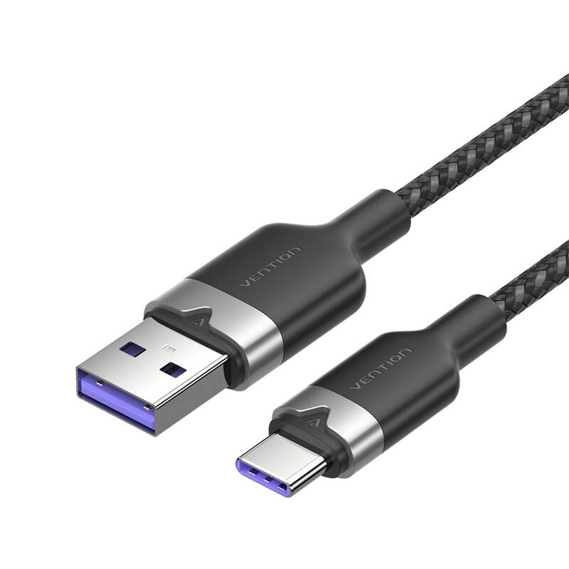 Kabel USB 2.0 A na USB-C 6A Vention CTOBF 1M (černý)