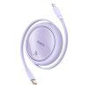 USB kabel Baseus Free2Pull USB-C to iP 20W 1m (purple)