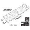 Karimatka nafukovací CRYSTAL 195x58x5cm šedá  Cattara