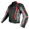 Bunda moto AREZZO textilní černá/červená 5XL  Cappa Racing