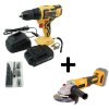 Aku vrtačka 20V 2,0Ah v kufru AE2V20A-201-BMC + úhlová bruska 20V, 125mm AE3U20AB