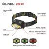 COB LED + LED čelovka P3536, 220 lm, 100 m, 3× AAA  EMOS