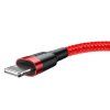 Baseus Cafule USB Lightning kabel 2,4 A 1 m (černo-červený)