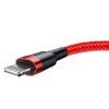 Baseus Cafule USB Lightning kabel 2,4A 0,5m - červený