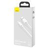Sada datových kabelů Baseus Simple Wisdom USB to Micro 2.1A (2PCS/Set) 1.5m White