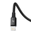 Kabel USB-C řady Baseus Rapid 3 v 1 pro M L T 20W 1,5 m černý