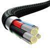 Kabel USB-C řady Baseus Rapid 3 v 1 pro M L T 20W 1,5 m černý