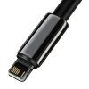 Baseus Tungsten Gold kabel USB to iP 2.4A 2m (černý)