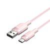 Kabel USB 2.0 A na USB-C 3A Vention CTNPH 2M (růžový)