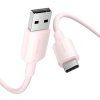 Kabel USB 2.0 A na USB-C 3A Vention CTQPH 2M (růžový)