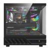 Počítačová skříň DarkFlash DS950V s displejem (černá) + 6 ventilátorů