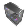 Počítačová skříň DarkFlash DS950V s displejem (černá) + 6 ventilátorů