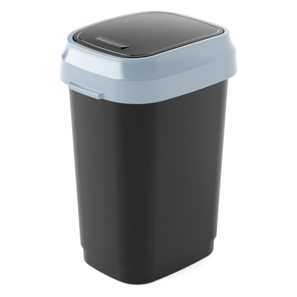 Hulladékgyűjtő Dual Swing Bin S fekete, 10 L