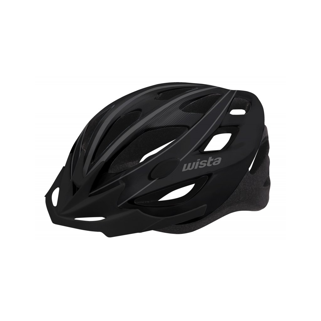WISTA HardShell kerékpáros sisak fekete/ matt S/M (55-58 cm)